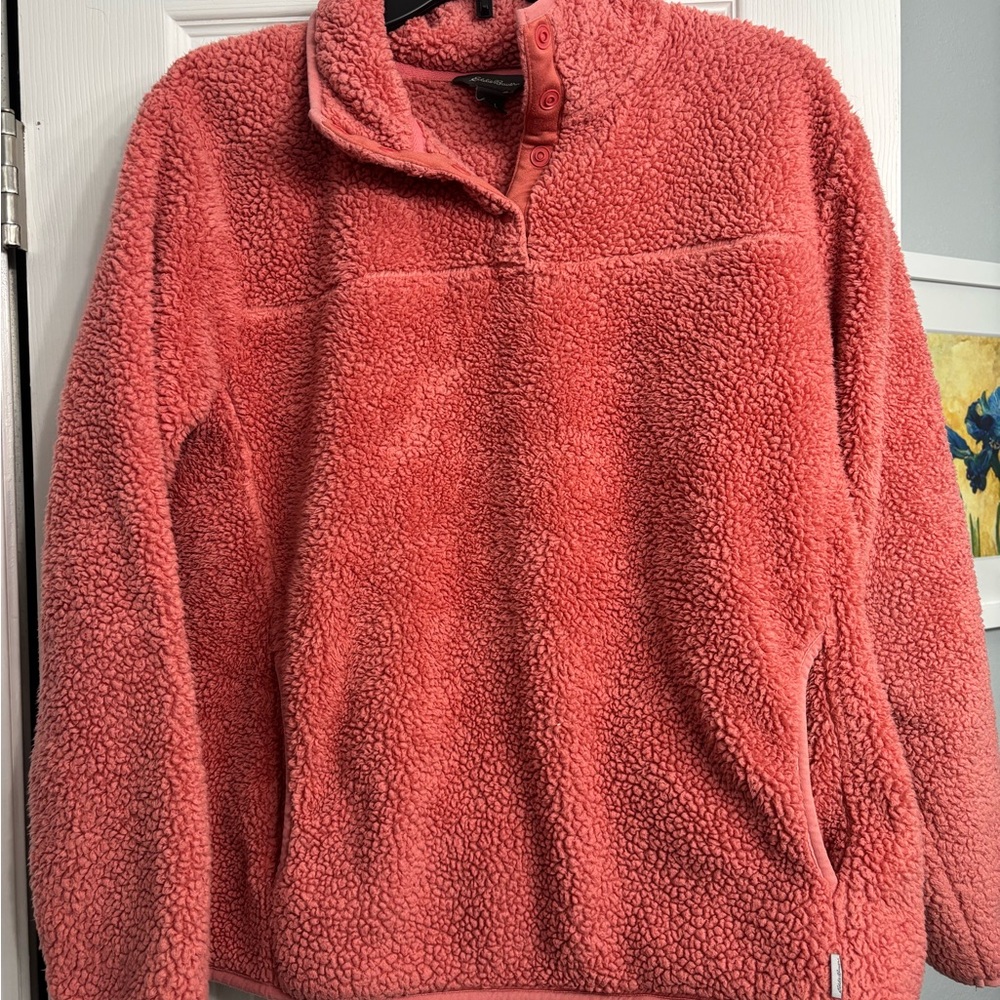 Eddie Bauer Women's Pink Fleece Pullover